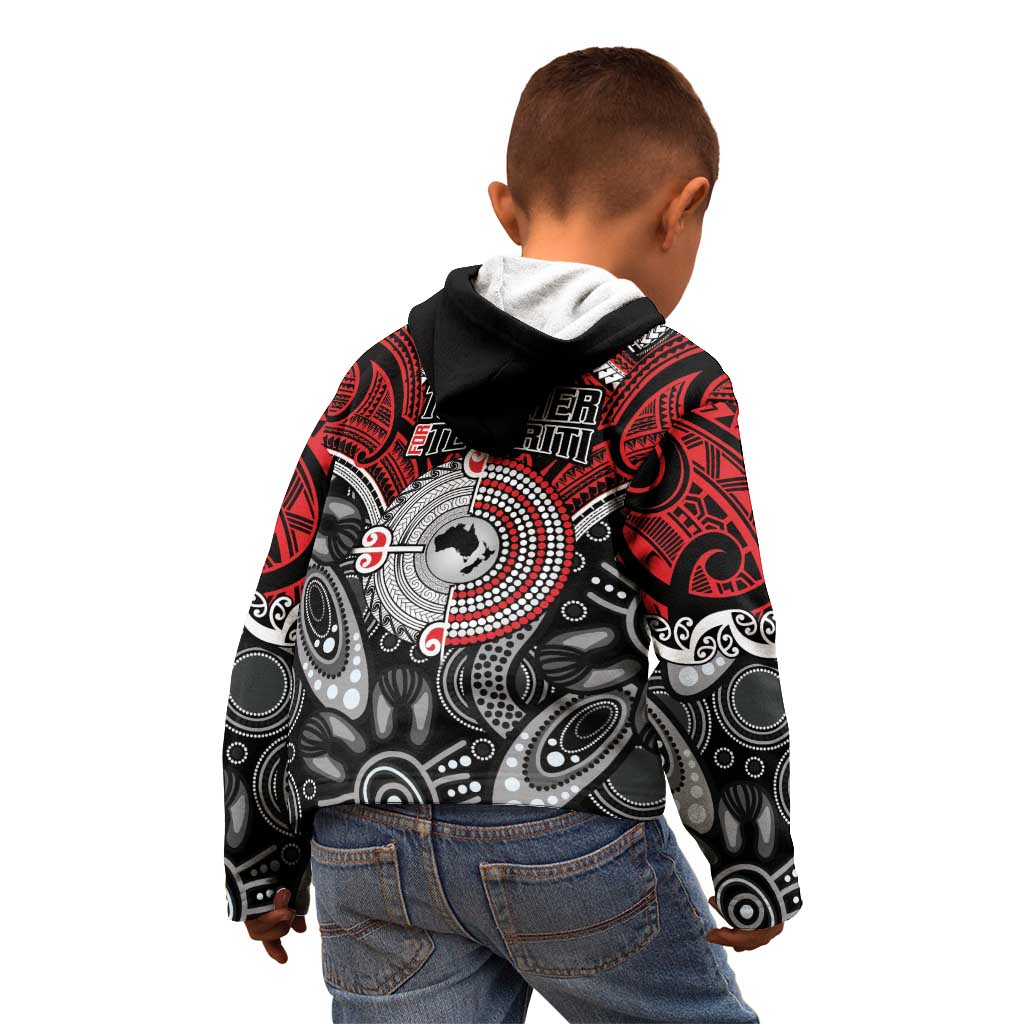 Aotearoa and Australia Kid Hoodie New Zealand Honour The Treaty Ake!Ake!Ake! - Vibe Hoodie Shop