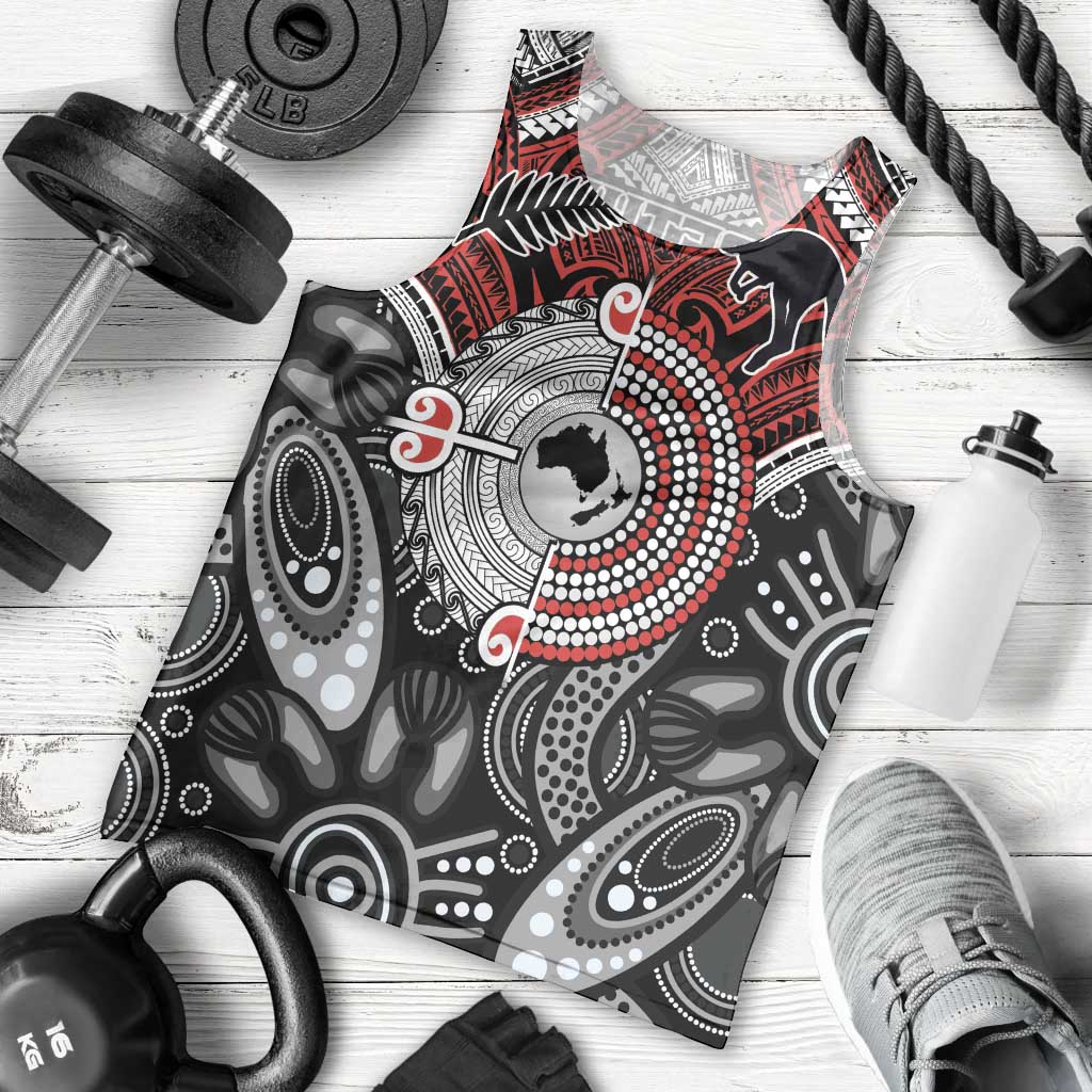 Aotearoa and Australia Men Tank Top New Zealand Honour The Treaty Ake!Ake!Ake! - Vibe Hoodie Shop