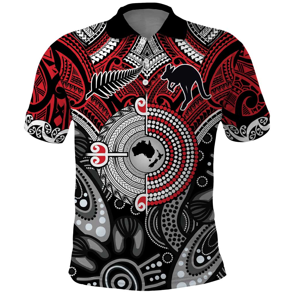 Aotearoa and Australia Polo Shirt New Zealand Honour The Treaty Ake!Ake!Ake! LT9 - Vibe Hoodie Shop