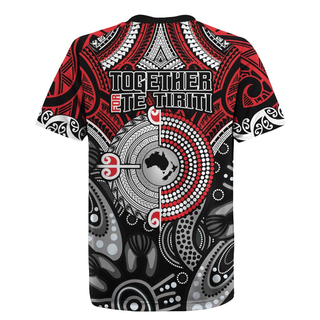Aotearoa and Australia Rugby Jersey New Zealand Honour The Treaty Ake!Ake!Ake!