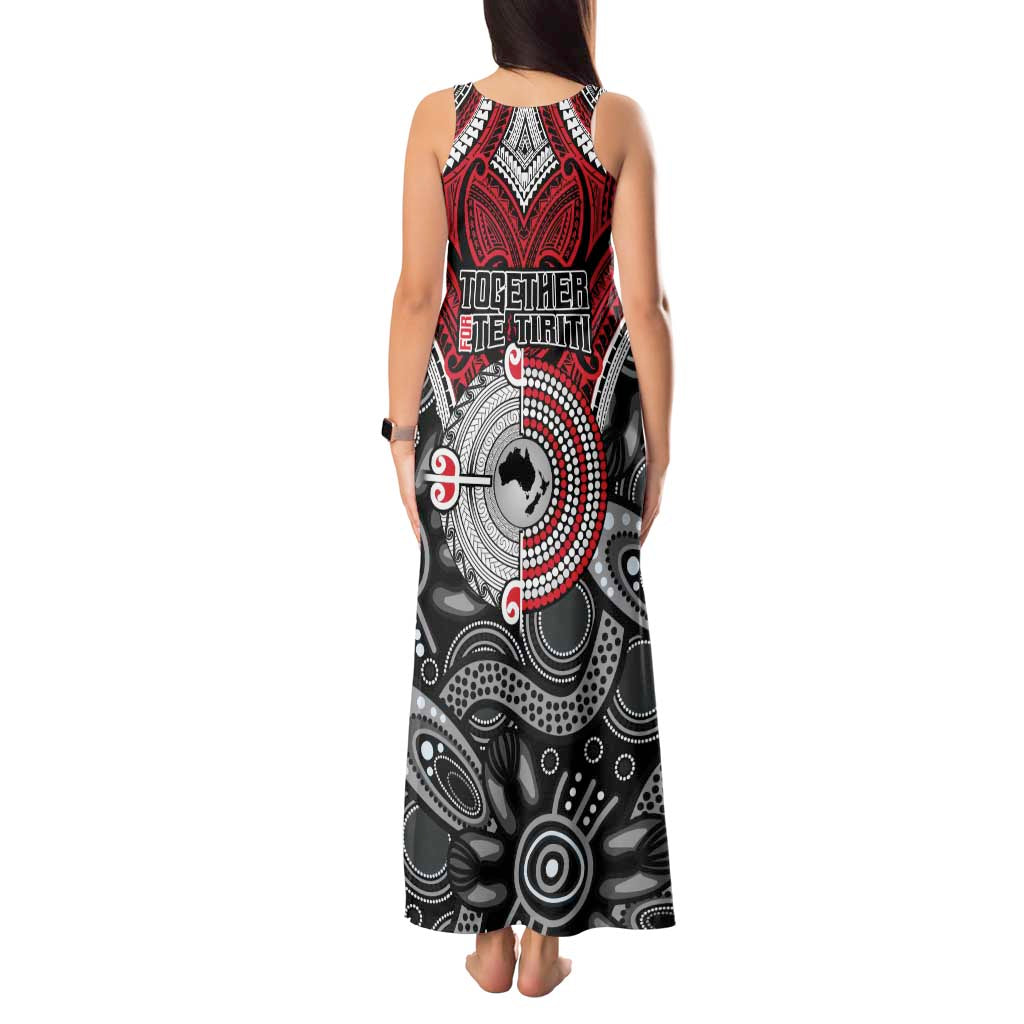 Aotearoa and Australia Tank Maxi Dress New Zealand Honour The Treaty Ake!Ake!Ake!