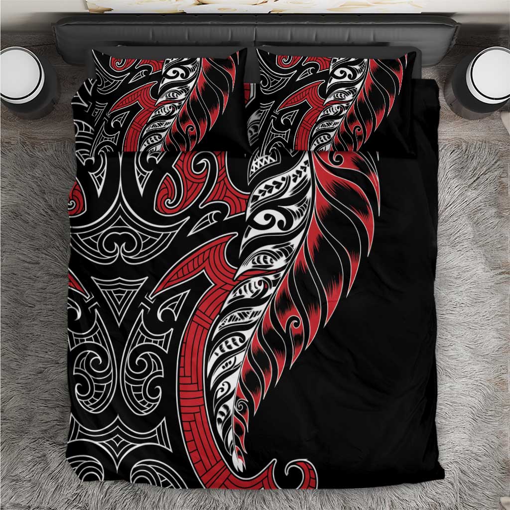 Koru Fern New Zealand Bedding Set Maori Tribal Pattern - Vibe Hoodie Shop