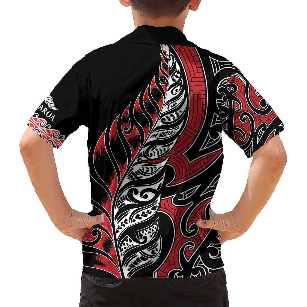 Koru Fern New Zealand Family Matching Long Sleeve Bodycon Dress and Hawaiian Shirt Maori Tribal Pattern