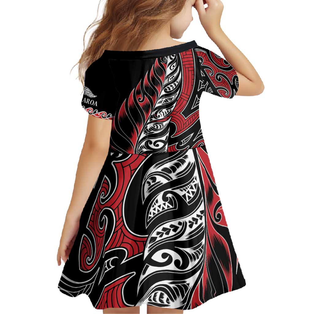 Koru Fern New Zealand Family Matching Long Sleeve Bodycon Dress and Hawaiian Shirt Maori Tribal Pattern