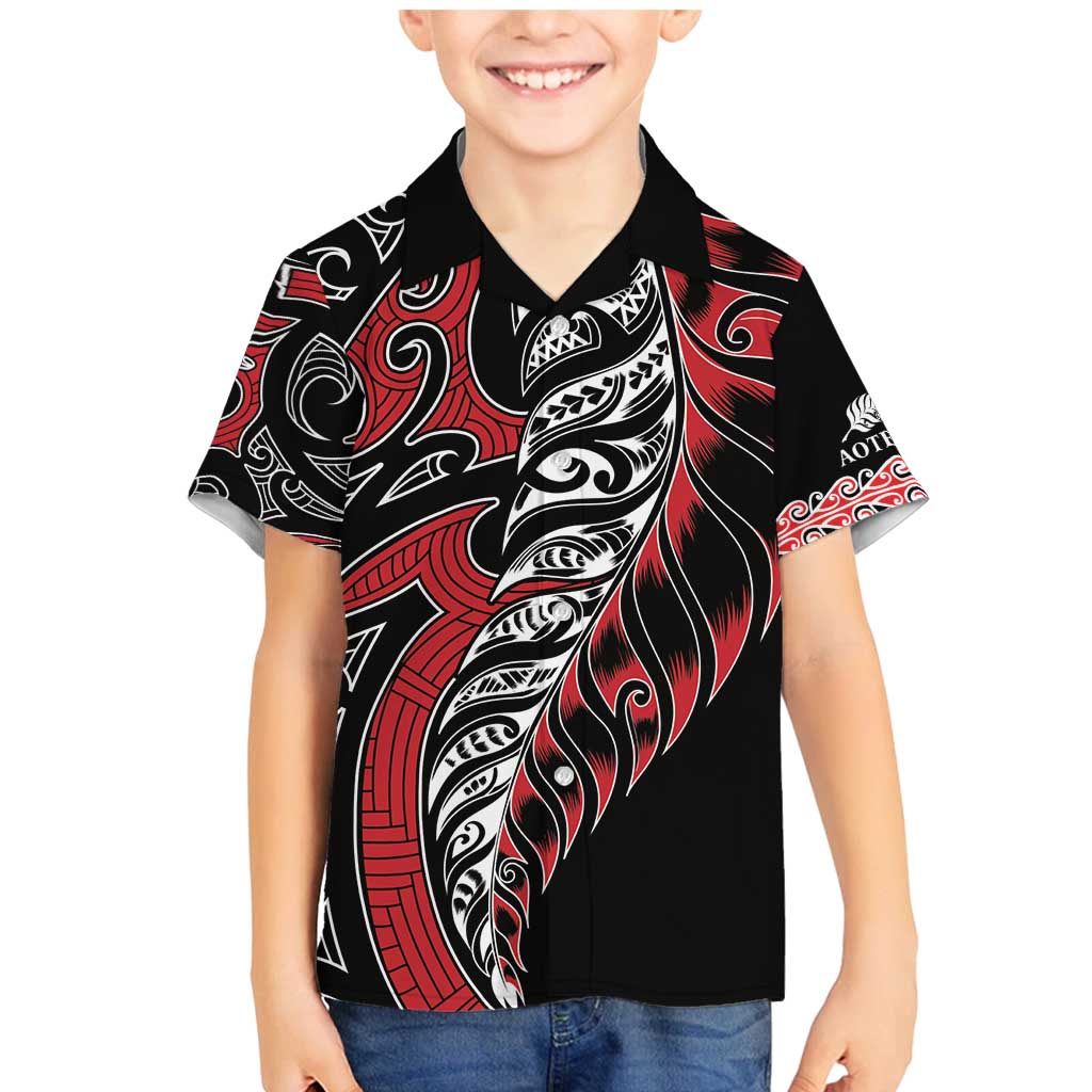 Koru Fern New Zealand Family Matching Mermaid Dress and Hawaiian Shirt Maori Tribal Pattern