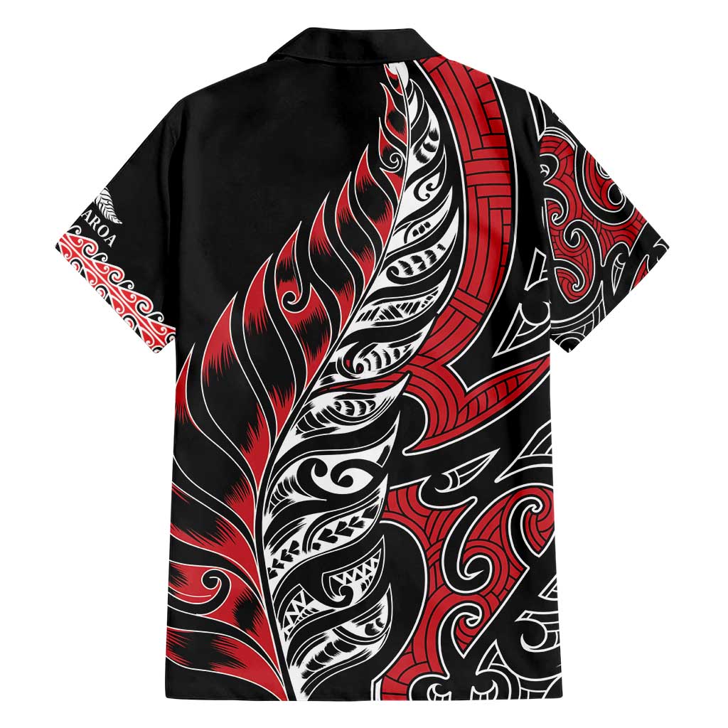 Koru Fern New Zealand Hawaiian Shirt Maori Tribal Pattern - Vibe Hoodie Shop