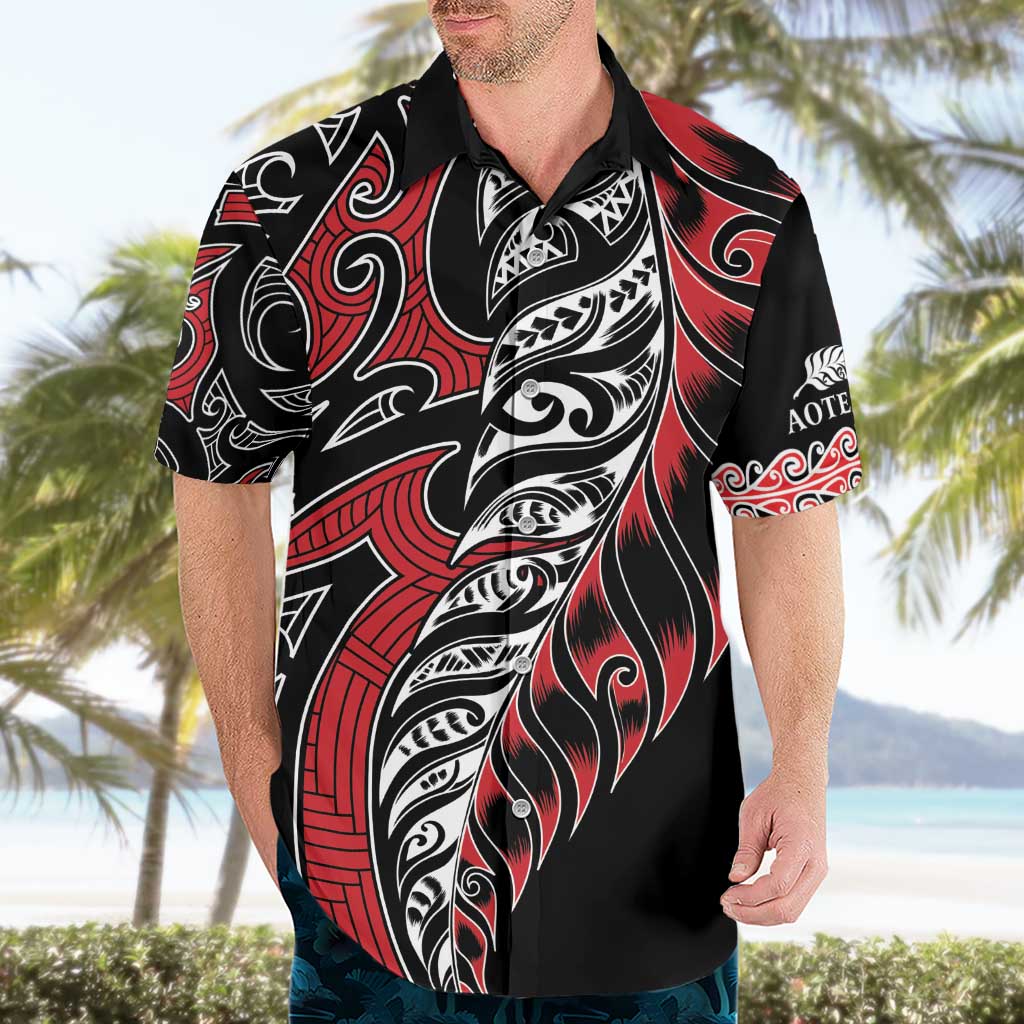 Koru Fern New Zealand Hawaiian Shirt Maori Tribal Pattern - Vibe Hoodie Shop