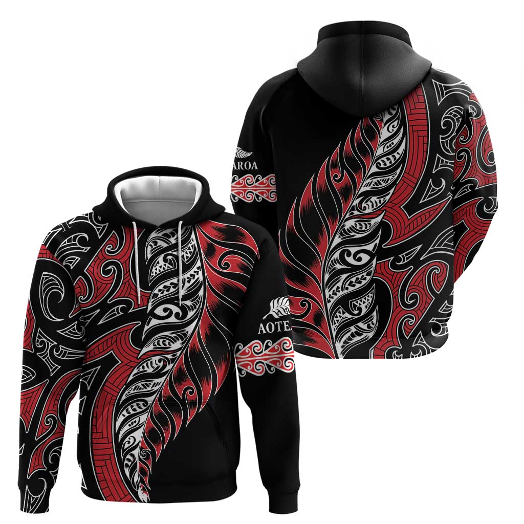 Koru Fern New Zealand Hoodie Maori Tribal Pattern LT9 - Vibe Hoodie Shop
