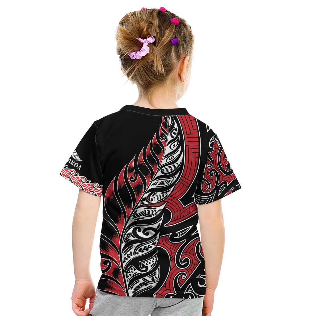 Koru Fern New Zealand Kid T Shirt Maori Tribal Pattern - Vibe Hoodie Shop