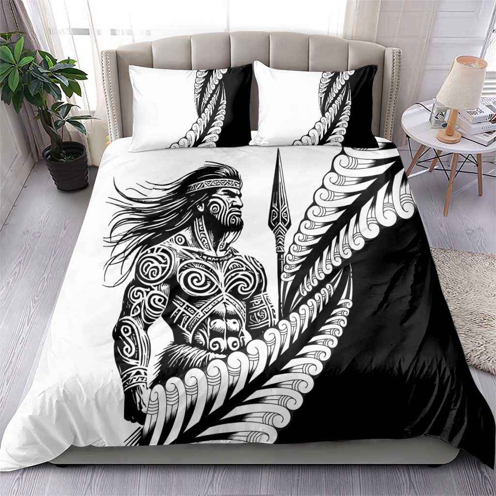 Koru Fern New Zealand Maori Tribal Warrior Bedding Set - Vibe Hoodie Shop