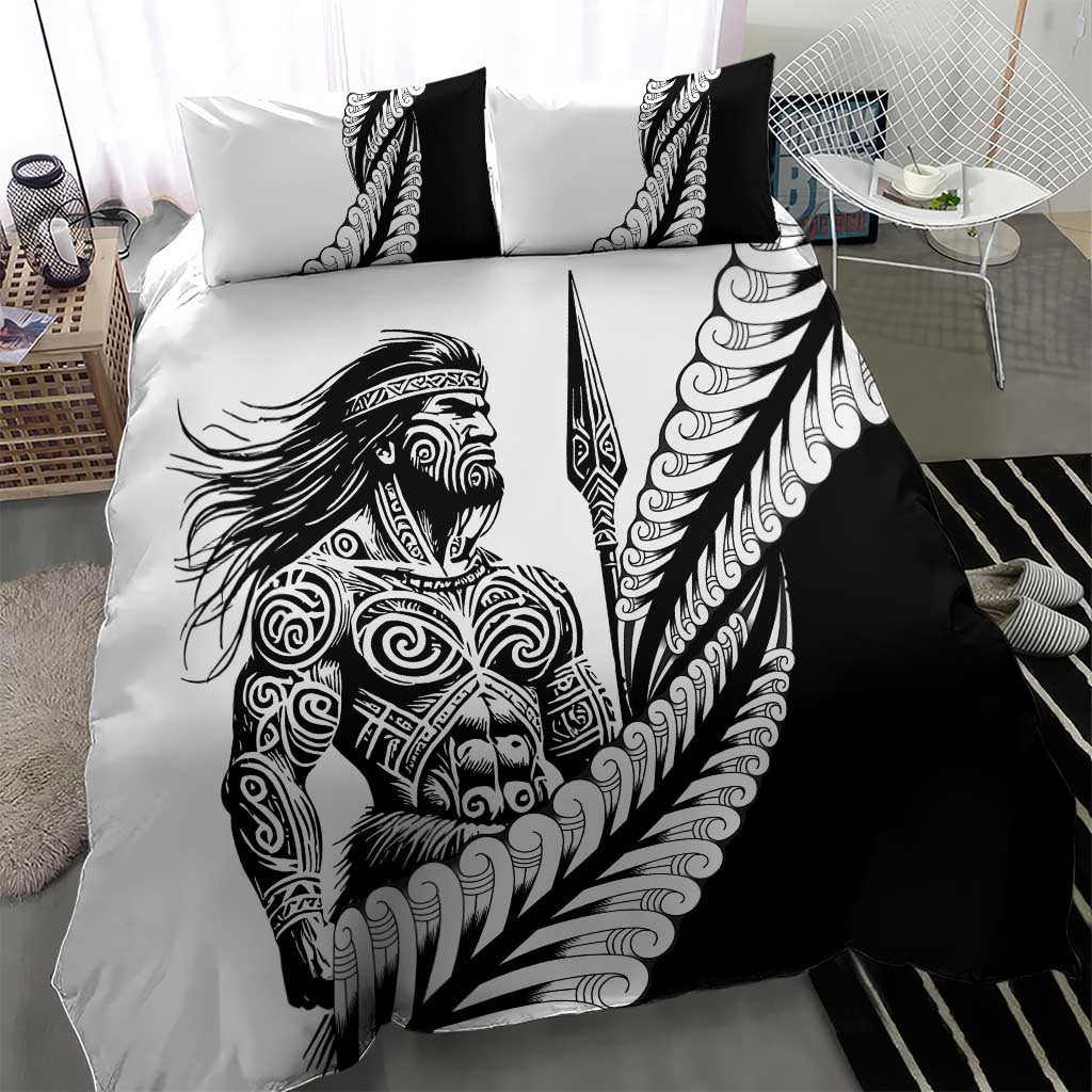Koru Fern New Zealand Maori Tribal Warrior Bedding Set - Vibe Hoodie Shop
