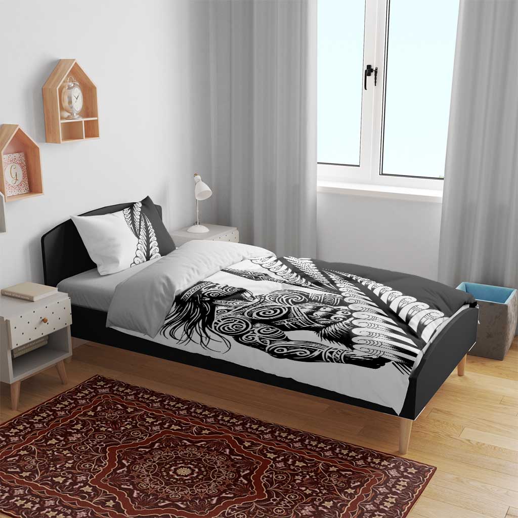 Koru Fern New Zealand Maori Tribal Warrior Bedding Set - Vibe Hoodie Shop