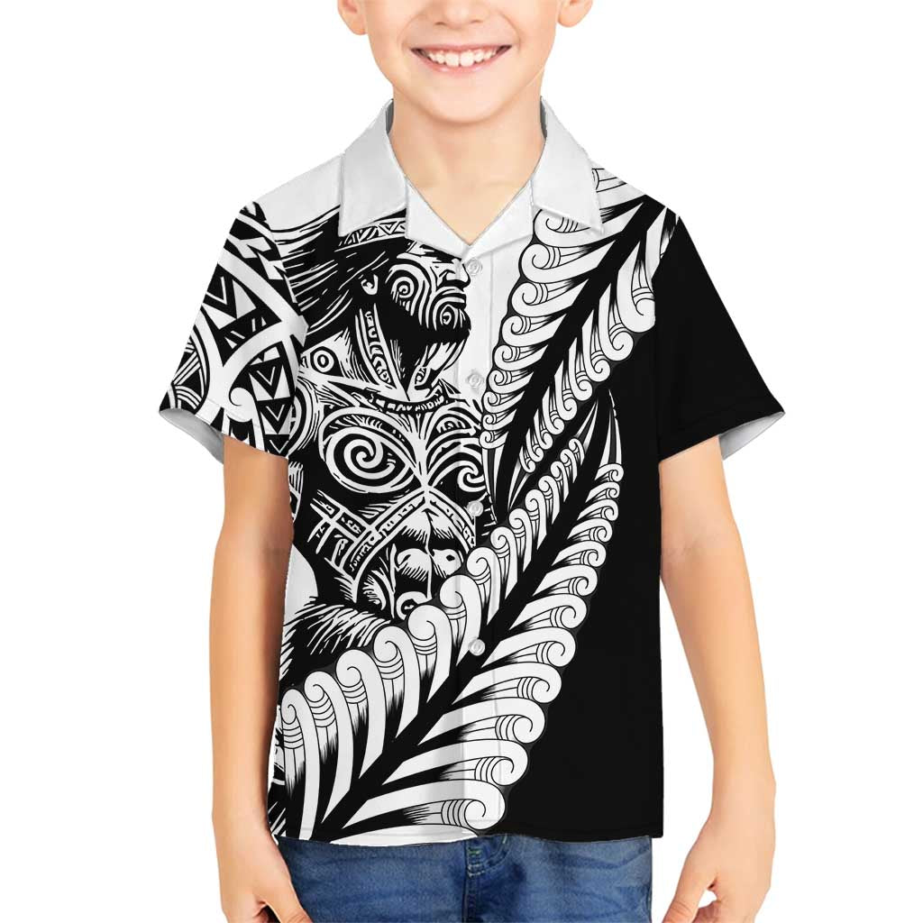 Koru Fern New Zealand Maori Tribal Warrior Family Matching Long Sleeve Bodycon Dress and Hawaiian Shirt