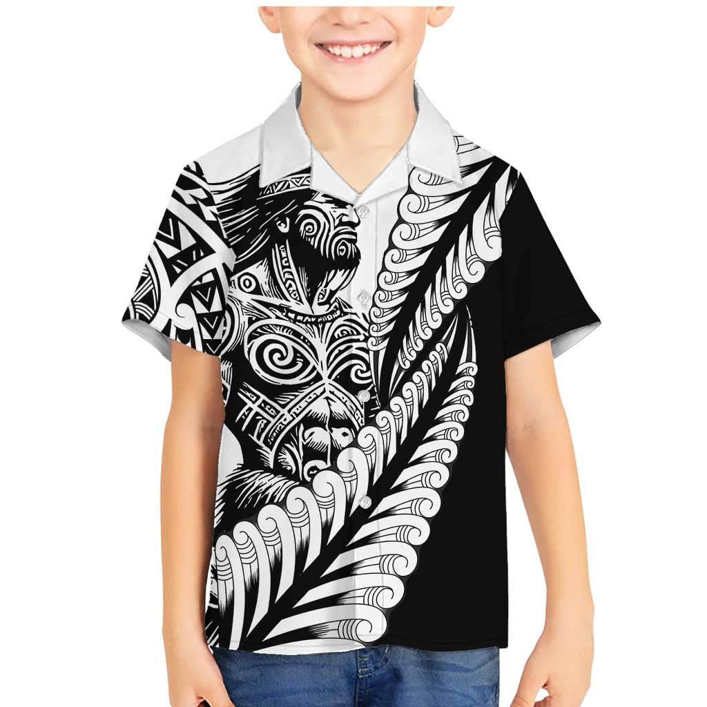 Koru Fern New Zealand Maori Tribal Warrior Family Matching Mermaid Dress and Hawaiian Shirt