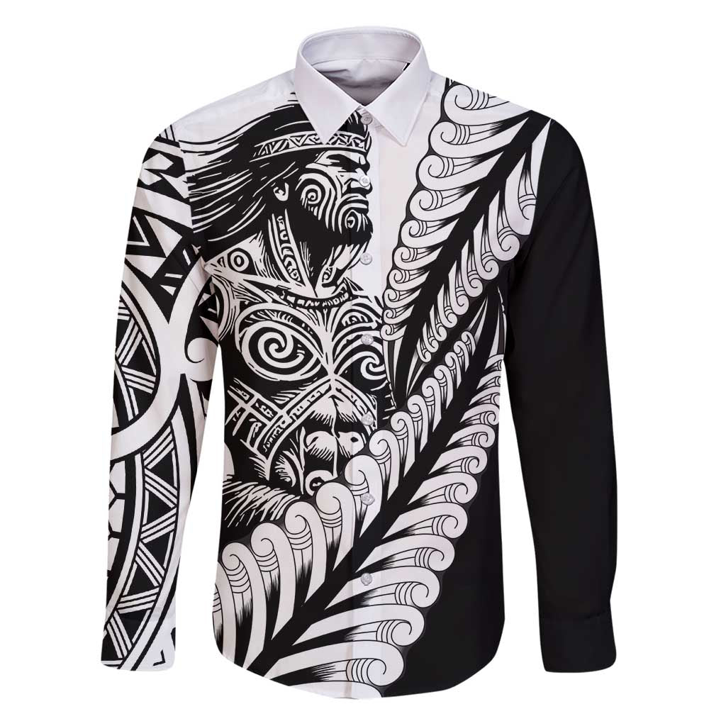 Koru Fern New Zealand Maori Tribal Warrior Family Matching Puletasi and Hawaiian Shirt