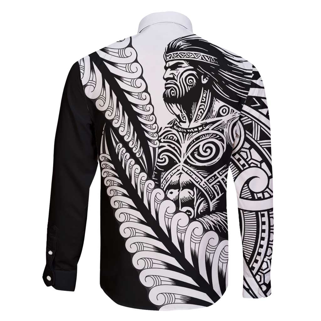 Koru Fern New Zealand Maori Tribal Warrior Family Matching Puletasi and Hawaiian Shirt