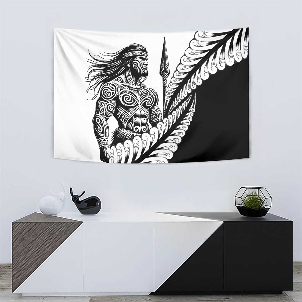 Koru Fern New Zealand Maori Tribal Warrior Tapestry - Vibe Hoodie Shop