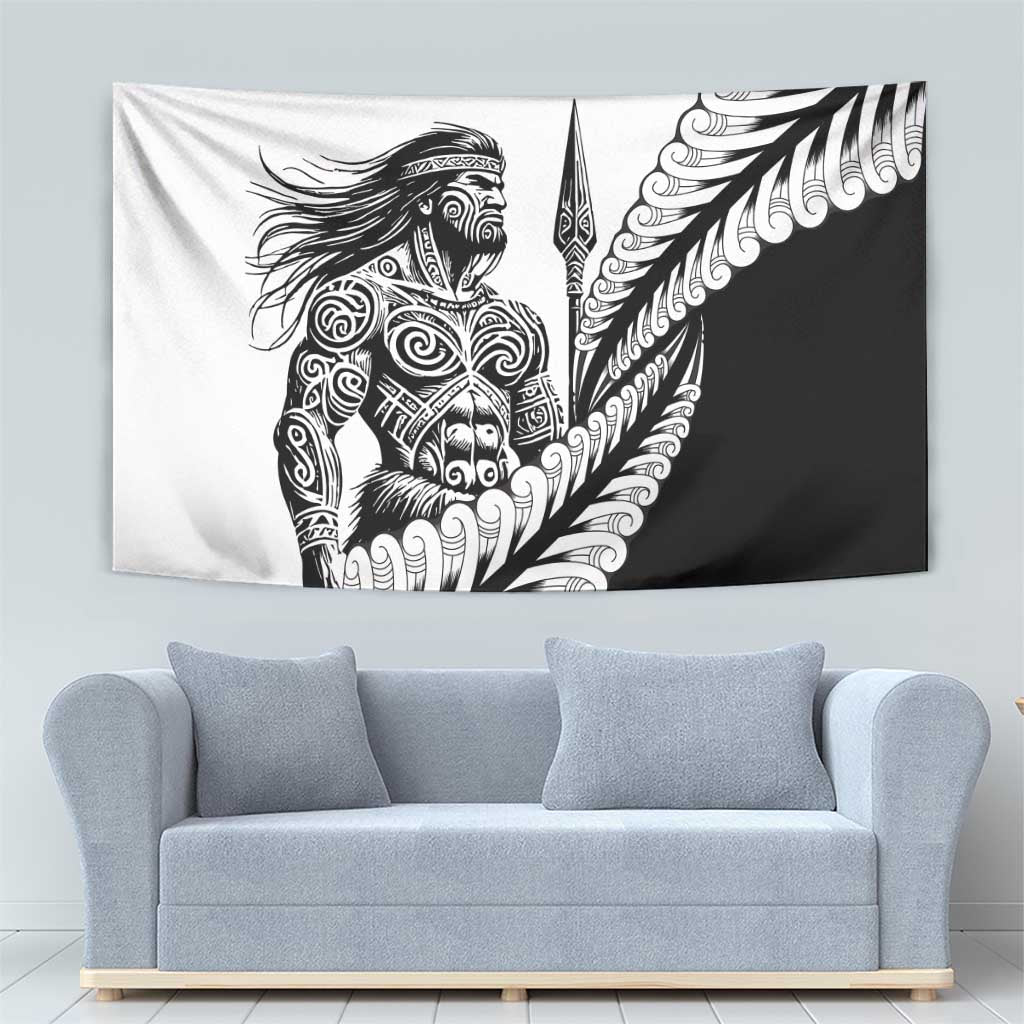 Koru Fern New Zealand Maori Tribal Warrior Tapestry - Vibe Hoodie Shop