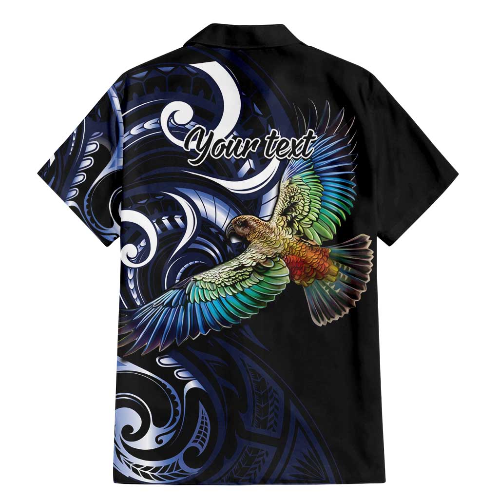 New Zealand Kea Bird Personalised Family Matching Mermaid Dress and Hawaiian Shirt Maori Tribal Koru Art