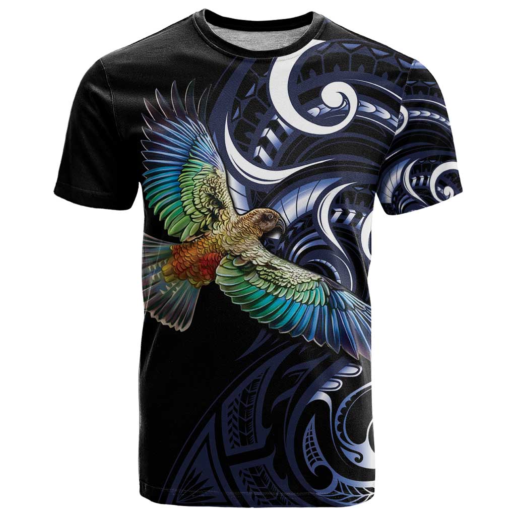 New Zealand Kea Bird Personalised T Shirt Maori Tribal Koru Art LT9 - Vibe Hoodie Shop