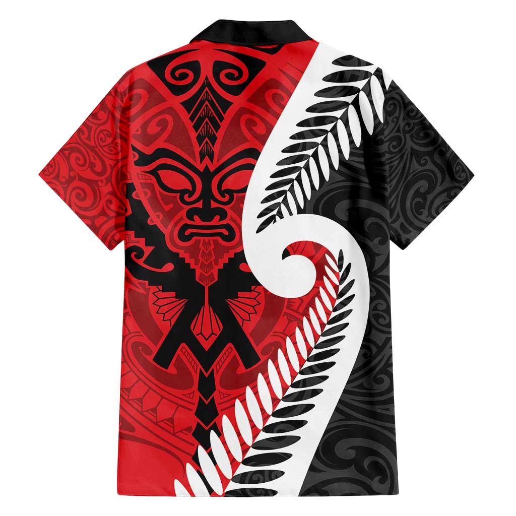 Silver Fern Koru Swirls with Maori Ta Moko Family Matching Long Sleeve Bodycon Dress and Hawaiian Shirt