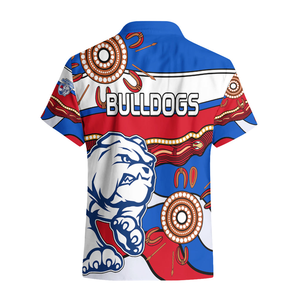AFL Bulldogs Football Hawaiian Shirt Western Aboriginal Simple Style - Vibe Hoodie Shop