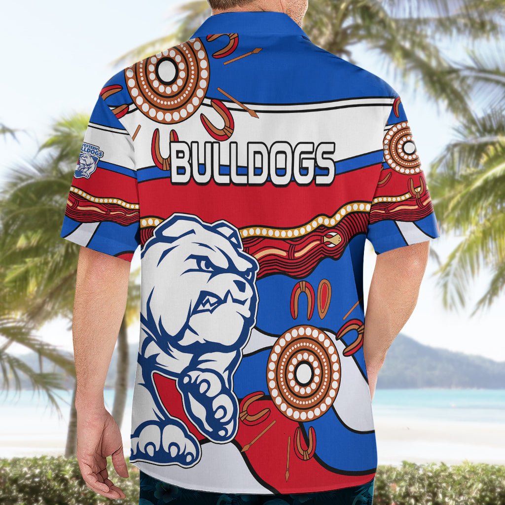 AFL Bulldogs Football Hawaiian Shirt Western Aboriginal Simple Style - Vibe Hoodie Shop
