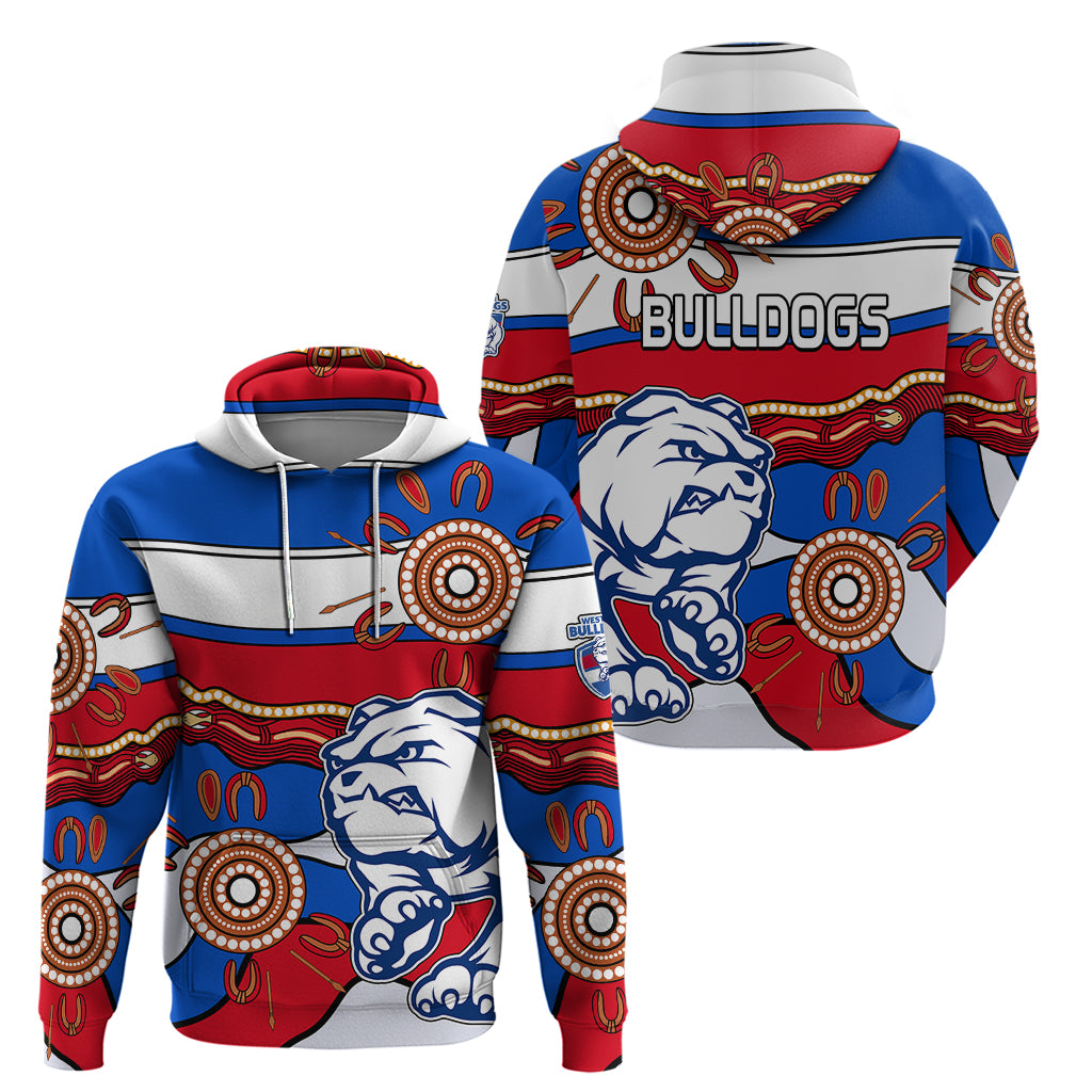AFL Bulldogs Football Hoodie Western Aboriginal Simple Style LT9 - Vibe Hoodie Shop