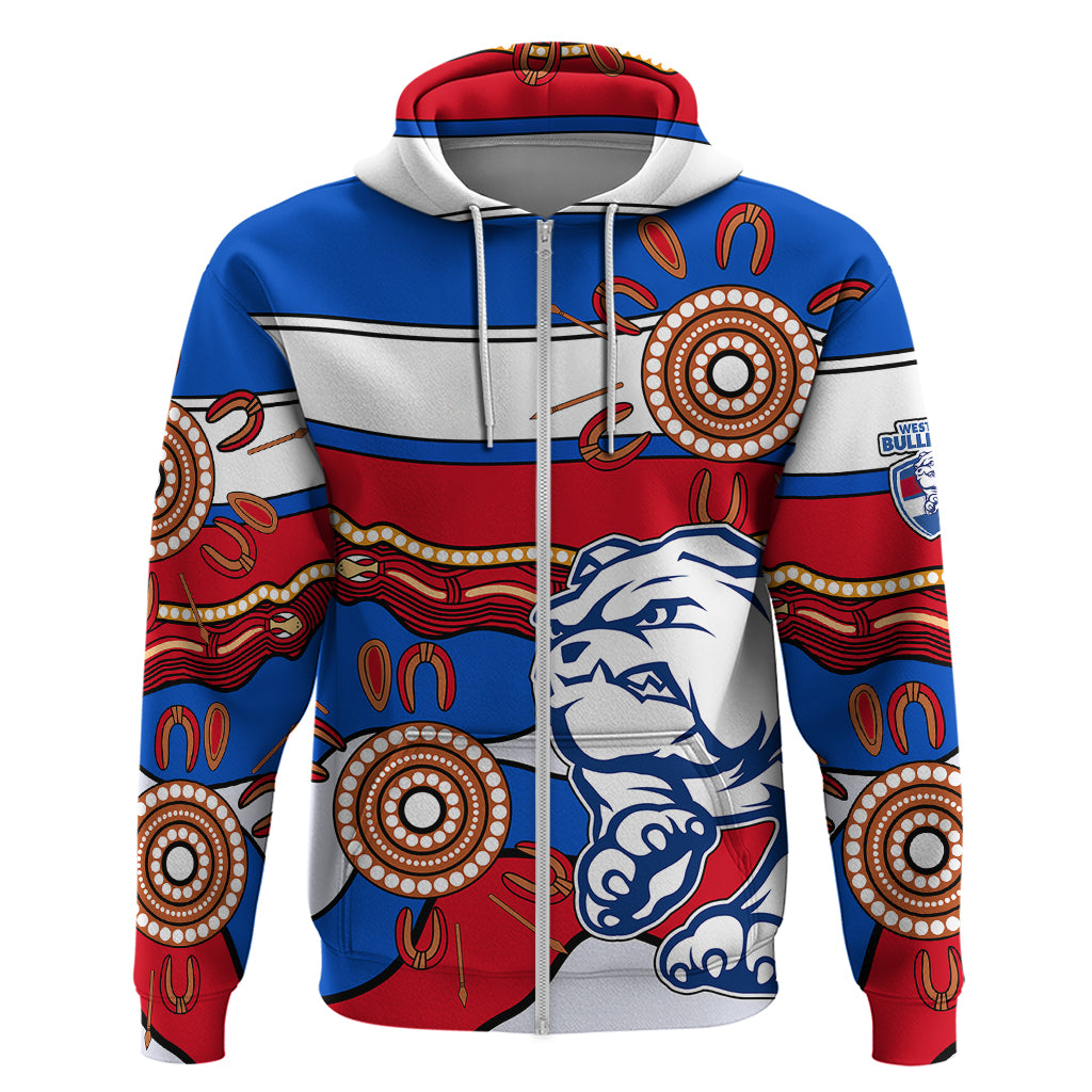 AFL Bulldogs Football Hoodie Western Aboriginal Simple Style LT9 - Vibe Hoodie Shop