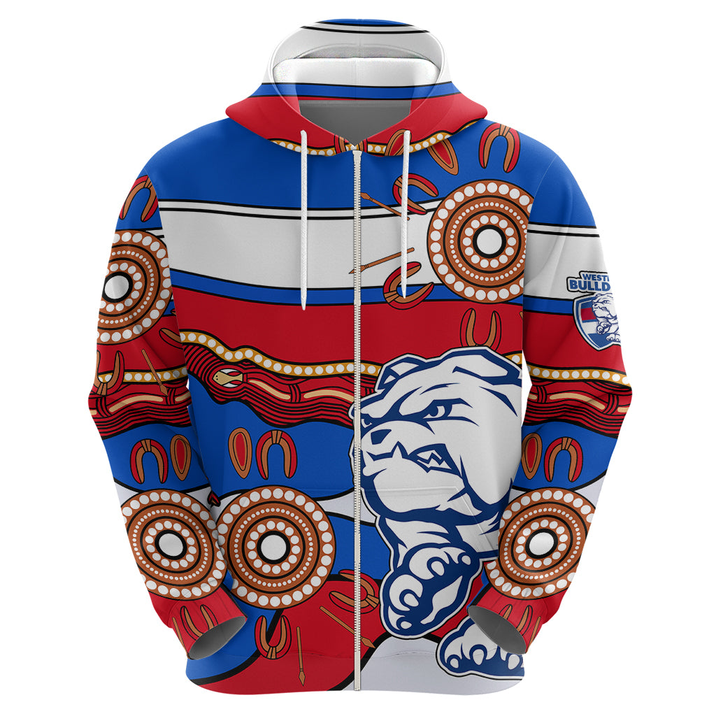 AFL Bulldogs Football Hoodie Western Aboriginal Simple Style LT9 - Vibe Hoodie Shop
