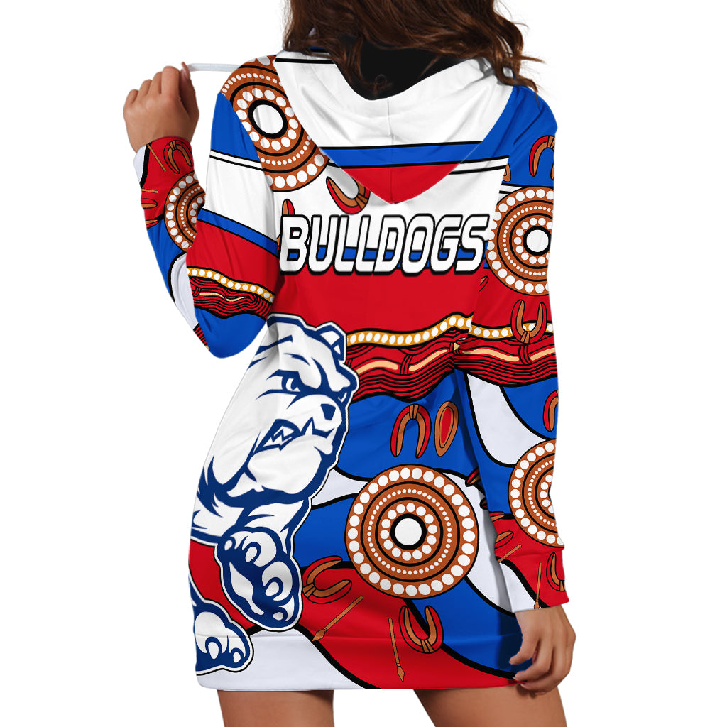 AFL Bulldogs Football Hoodie Dress Western Aboriginal Simple Style - Vibe Hoodie Shop