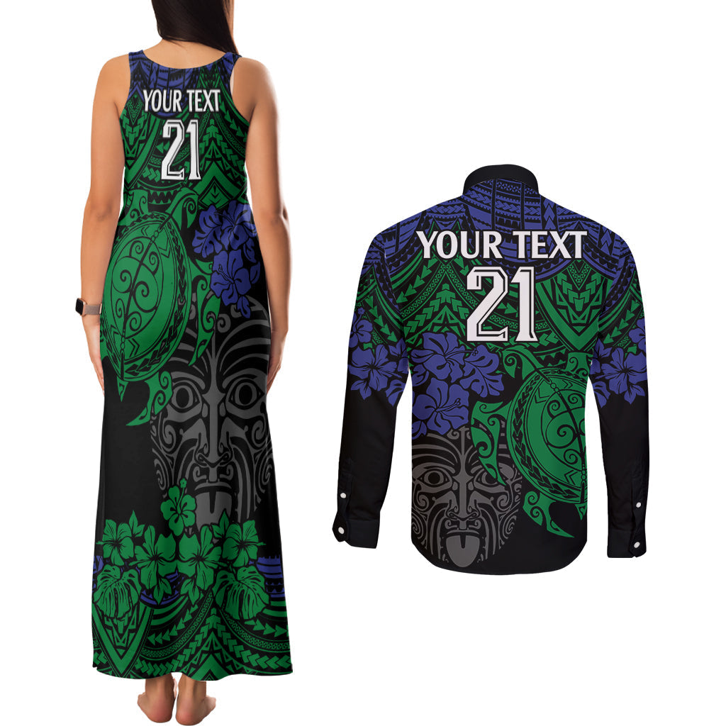custom-new-zealand-warriors-rugby-couples-matching-tank-maxi-dress-and-long-sleeve-button-shirt-hibiscus-and-turtle-with-polynesian-pattern