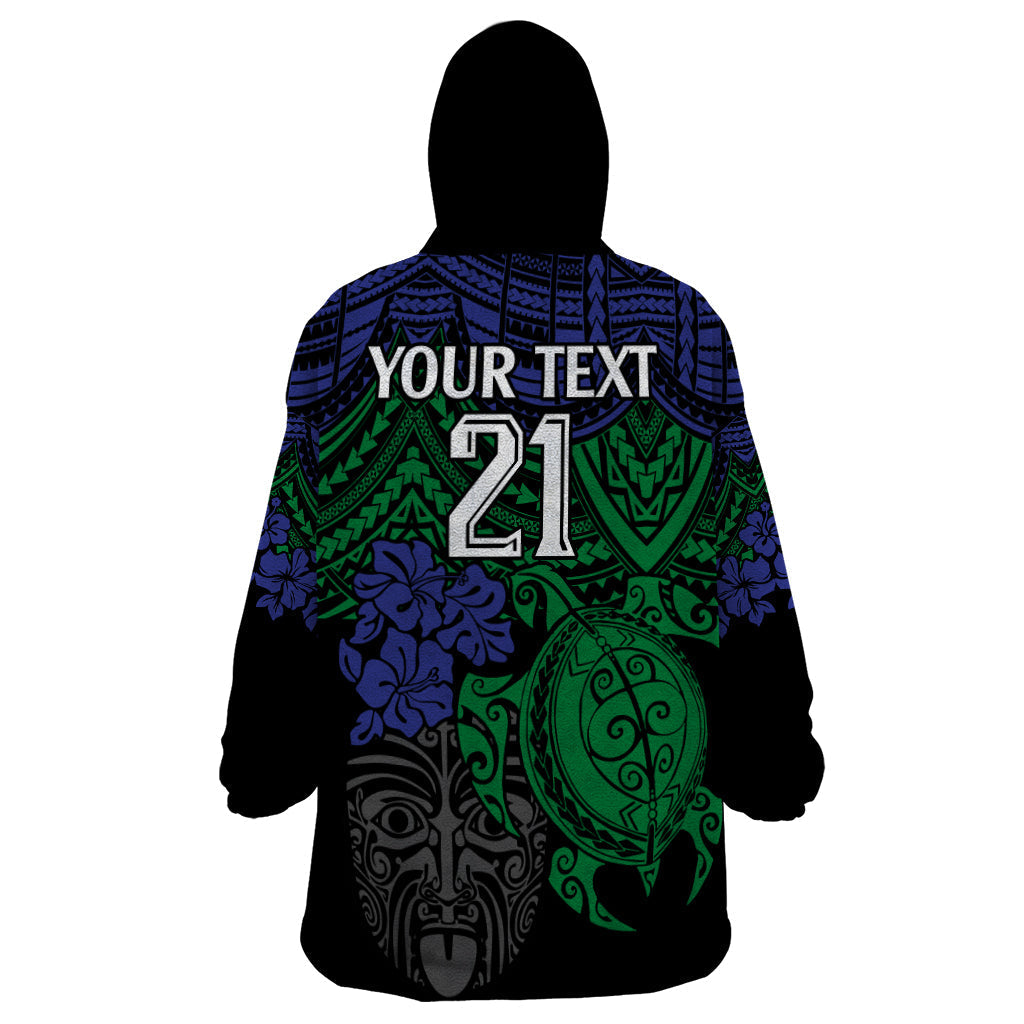 custom-new-zealand-warriors-rugby-wearable-blanket-hoodie-hibiscus-and-turtle-with-polynesian-pattern