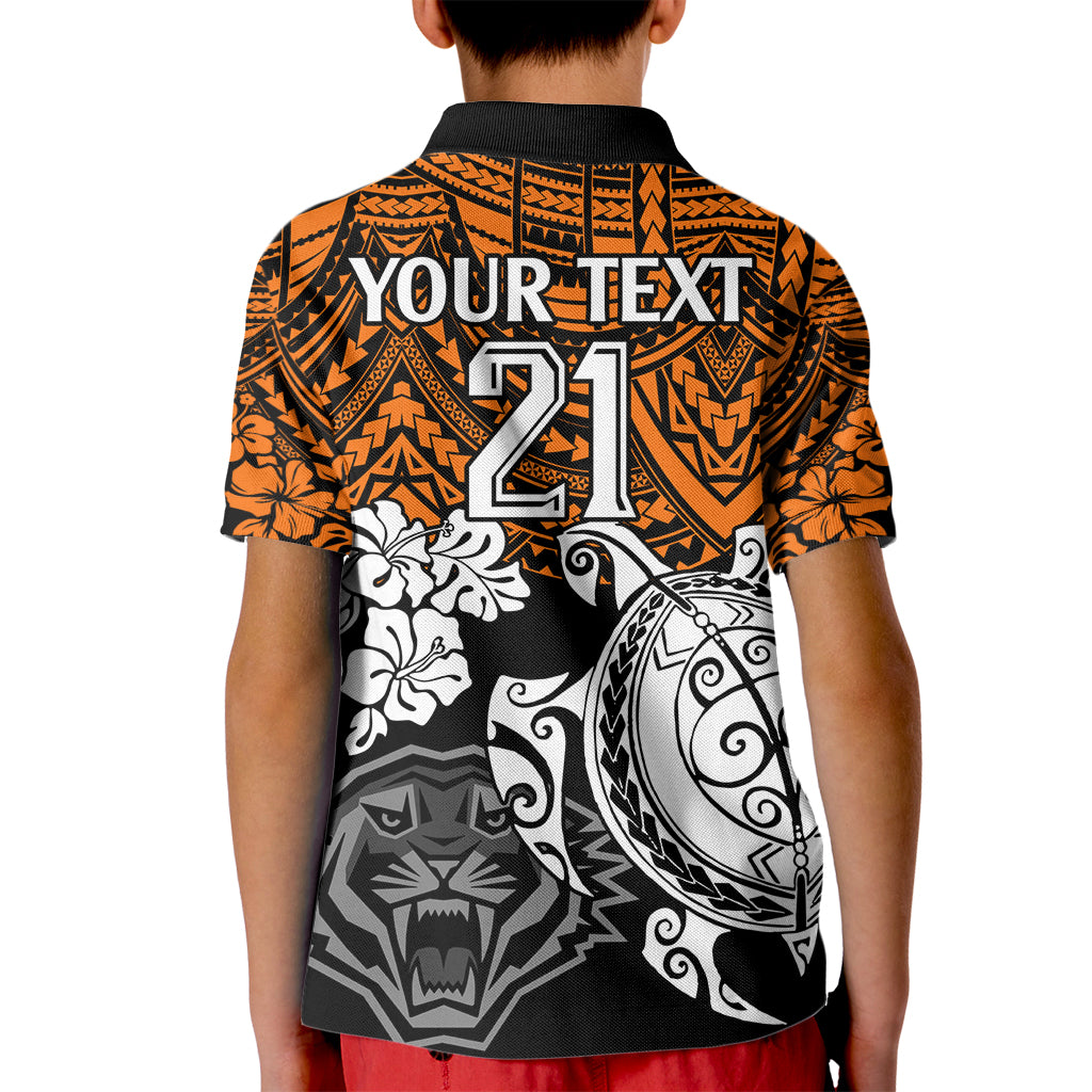 custom-wests-tigers-rugby-kid-polo-shirt-hibiscus-and-turtle-with-polynesian-pattern