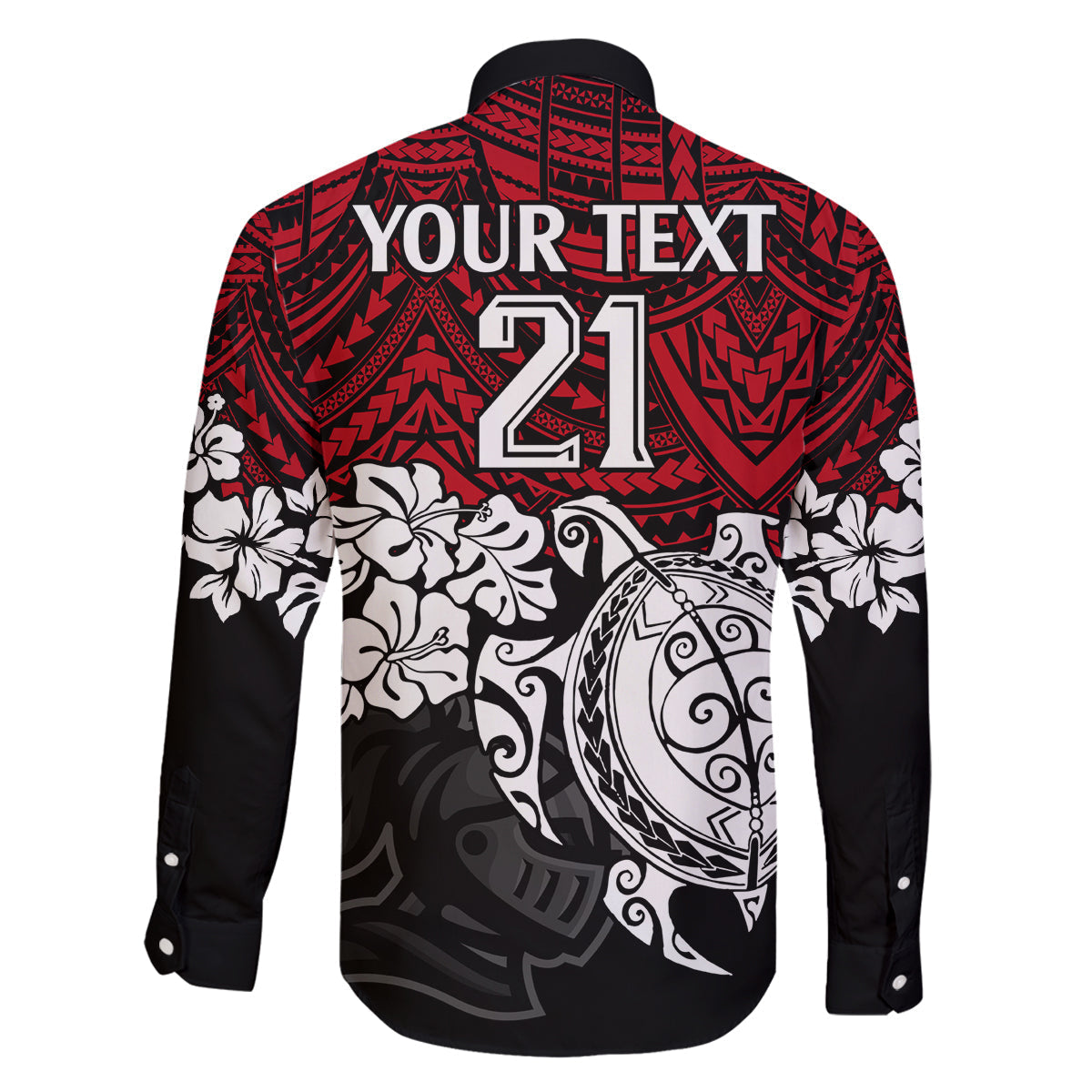 custom-knights-rugby-family-matching-tank-maxi-dress-and-hawaiian-shirt-novocastrians-hibiscus-and-turtle-with-polynesian-pattern