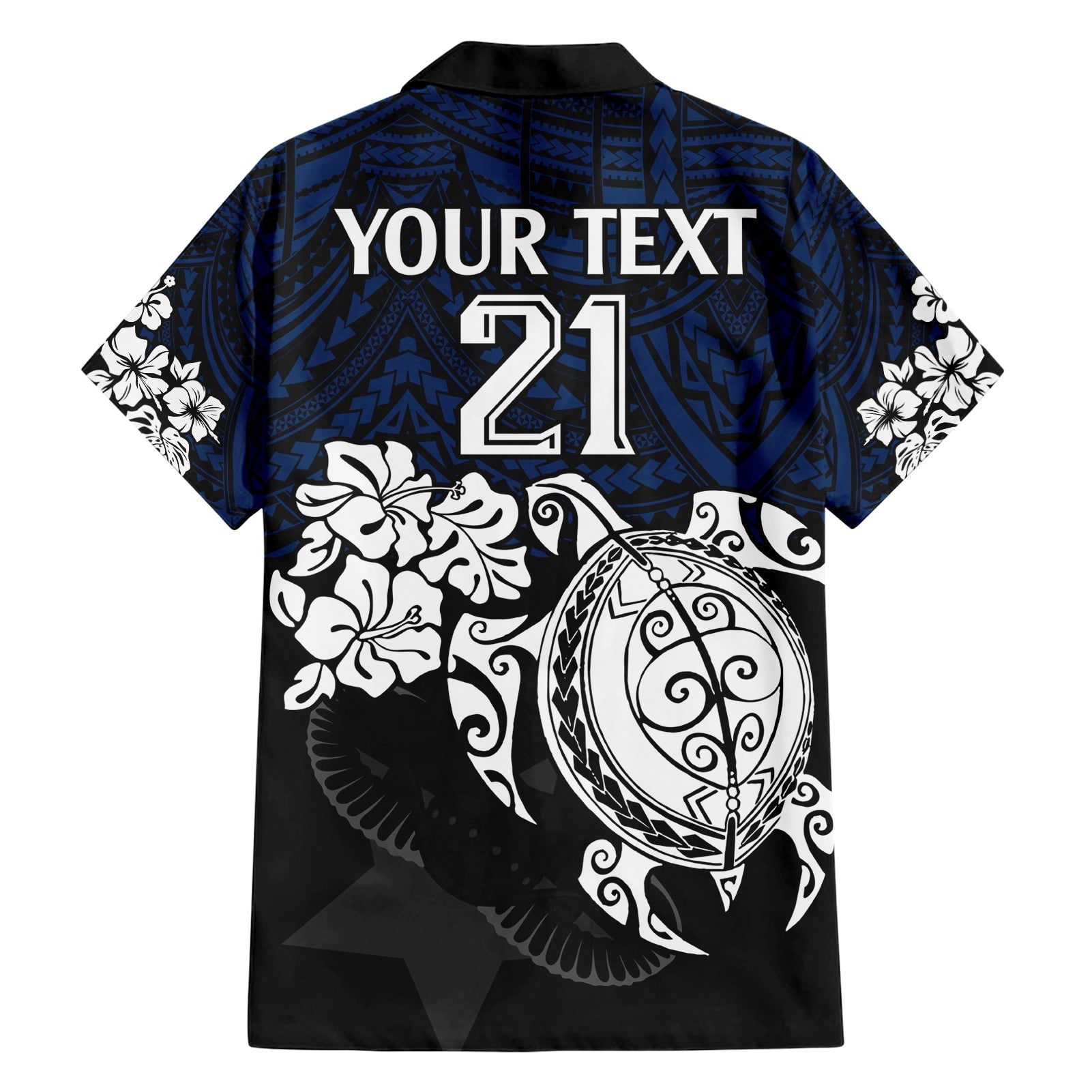 Custom Cowboys Rugby Hawaiian Shirt Hibiscus and Turtle With Polynesian Pattern - Vibe Hoodie Shop