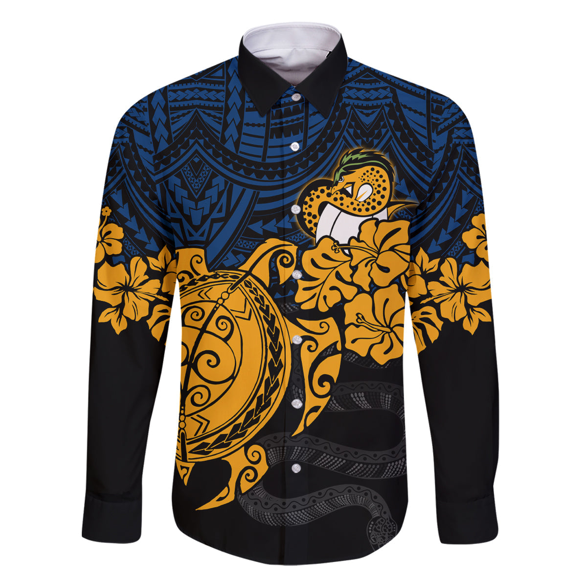 custom-parra-eels-rugby-family-matching-mermaid-dress-and-hawaiian-shirt-hibiscus-and-turtle-with-polynesian-pattern