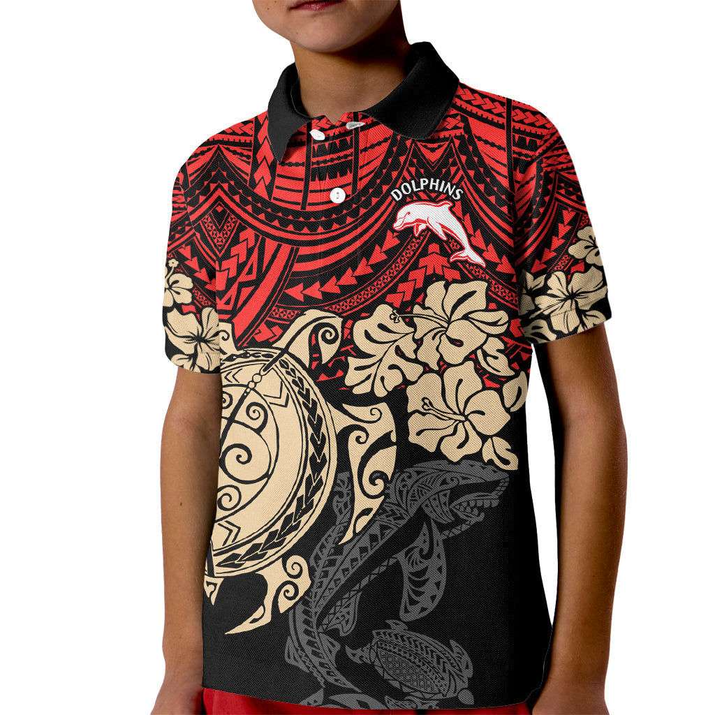 custom-dolphins-rugby-kid-polo-shirt-reddy-hibiscus-and-turtle-with-polynesian-pattern