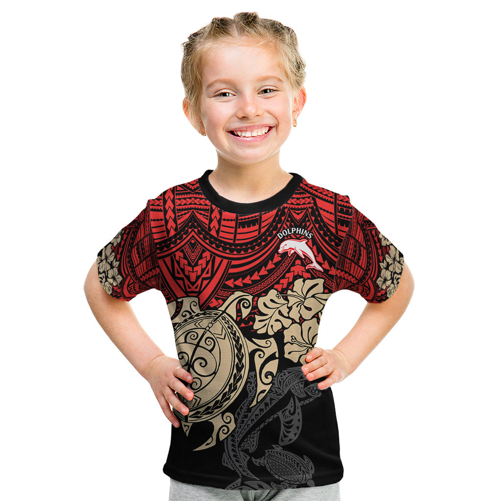 custom-dolphins-rugby-kid-t-shirt-reddy-hibiscus-and-turtle-with-polynesian-pattern