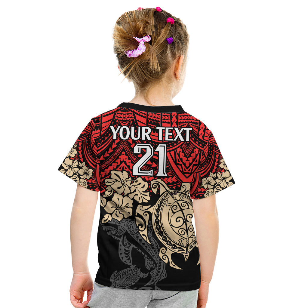 custom-dolphins-rugby-kid-t-shirt-reddy-hibiscus-and-turtle-with-polynesian-pattern