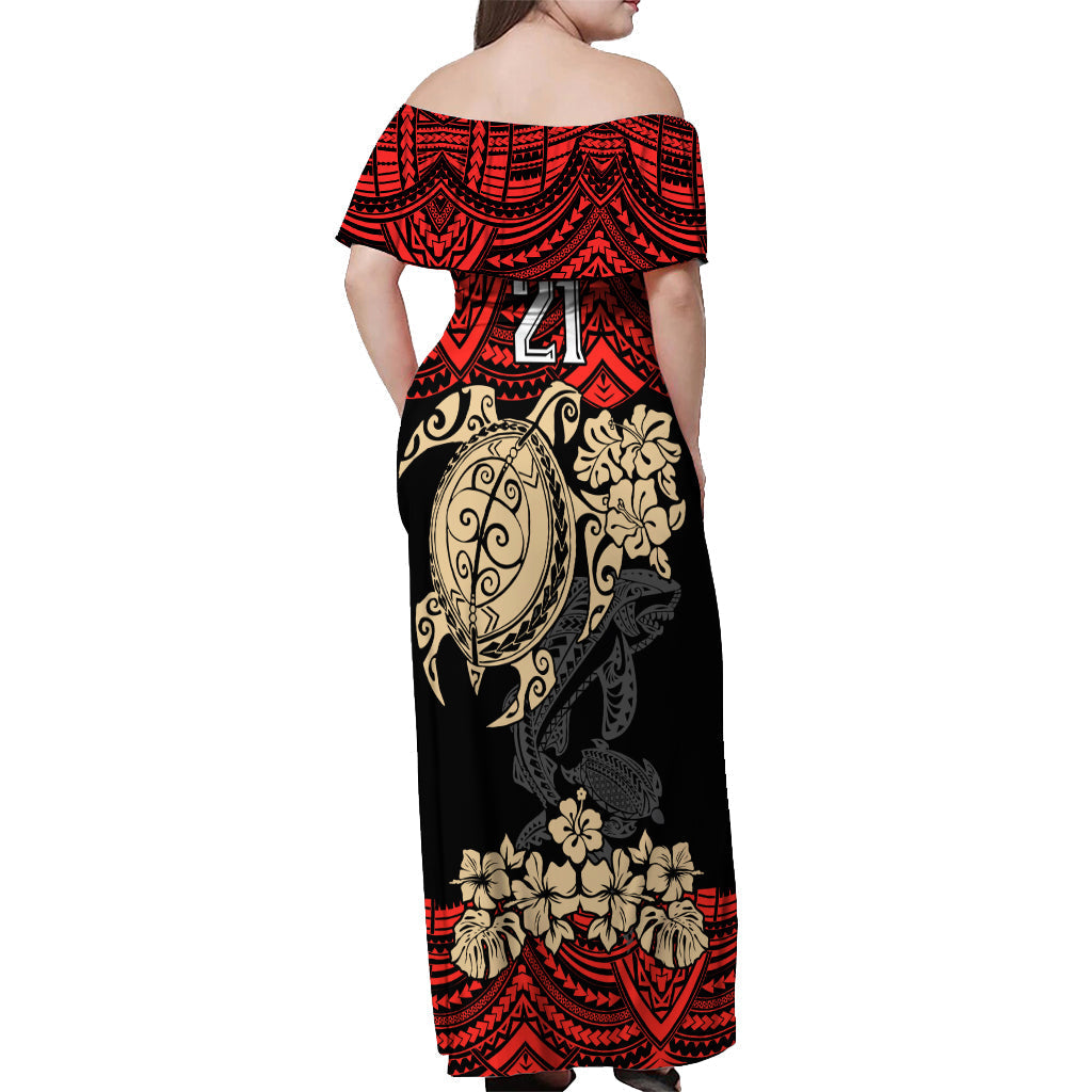 custom-dolphins-rugby-off-shoulder-maxi-dress-reddy-hibiscus-and-turtle-with-polynesian-pattern