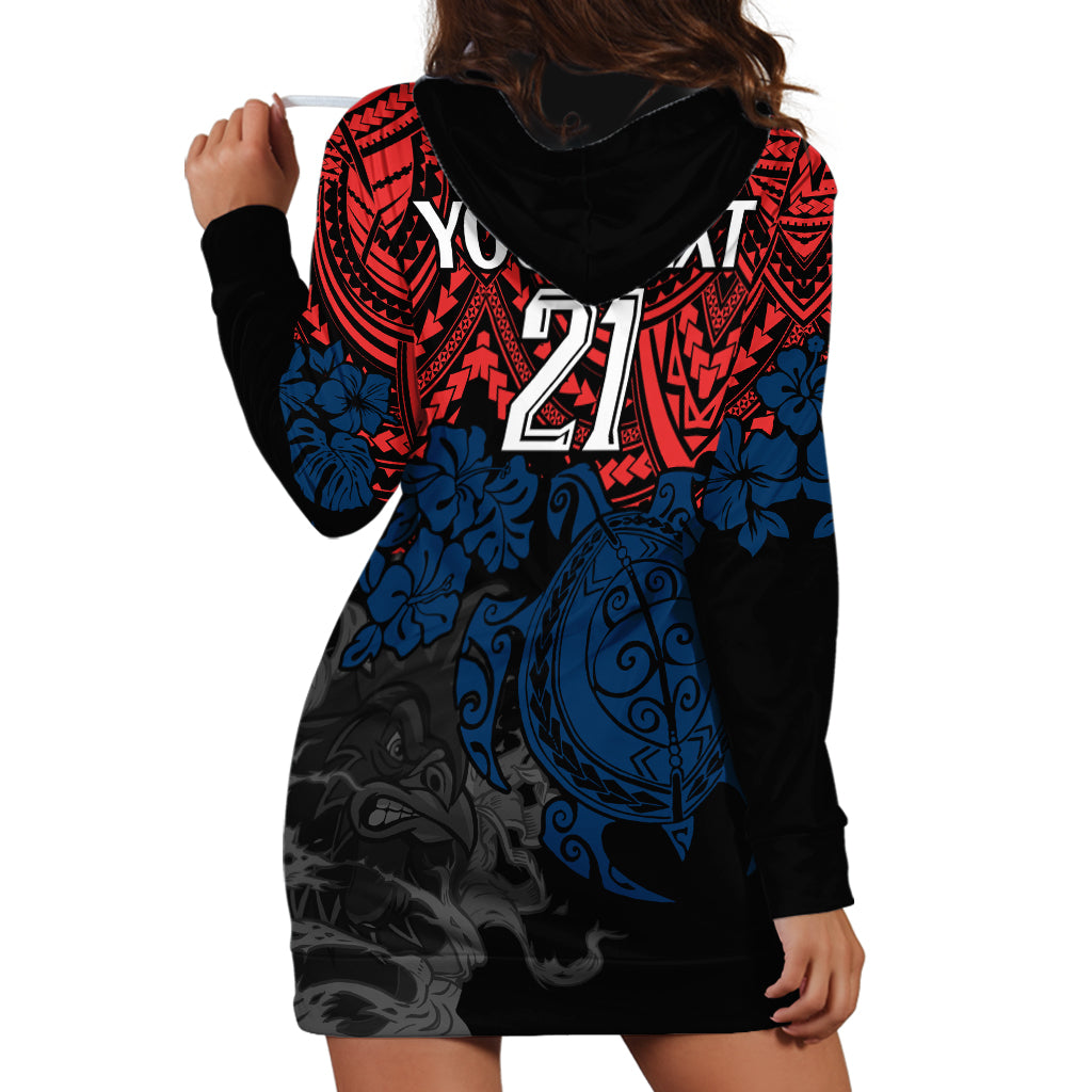 custom-roosters-rugby-hoodie-dress-sydney-hibiscus-and-turtle-with-polynesian-pattern