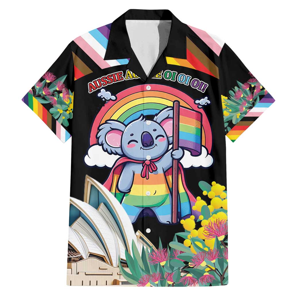 Aussia Pride Month Rainbow Koala Family Matching Mermaid Dress and Hawaiian Shirt