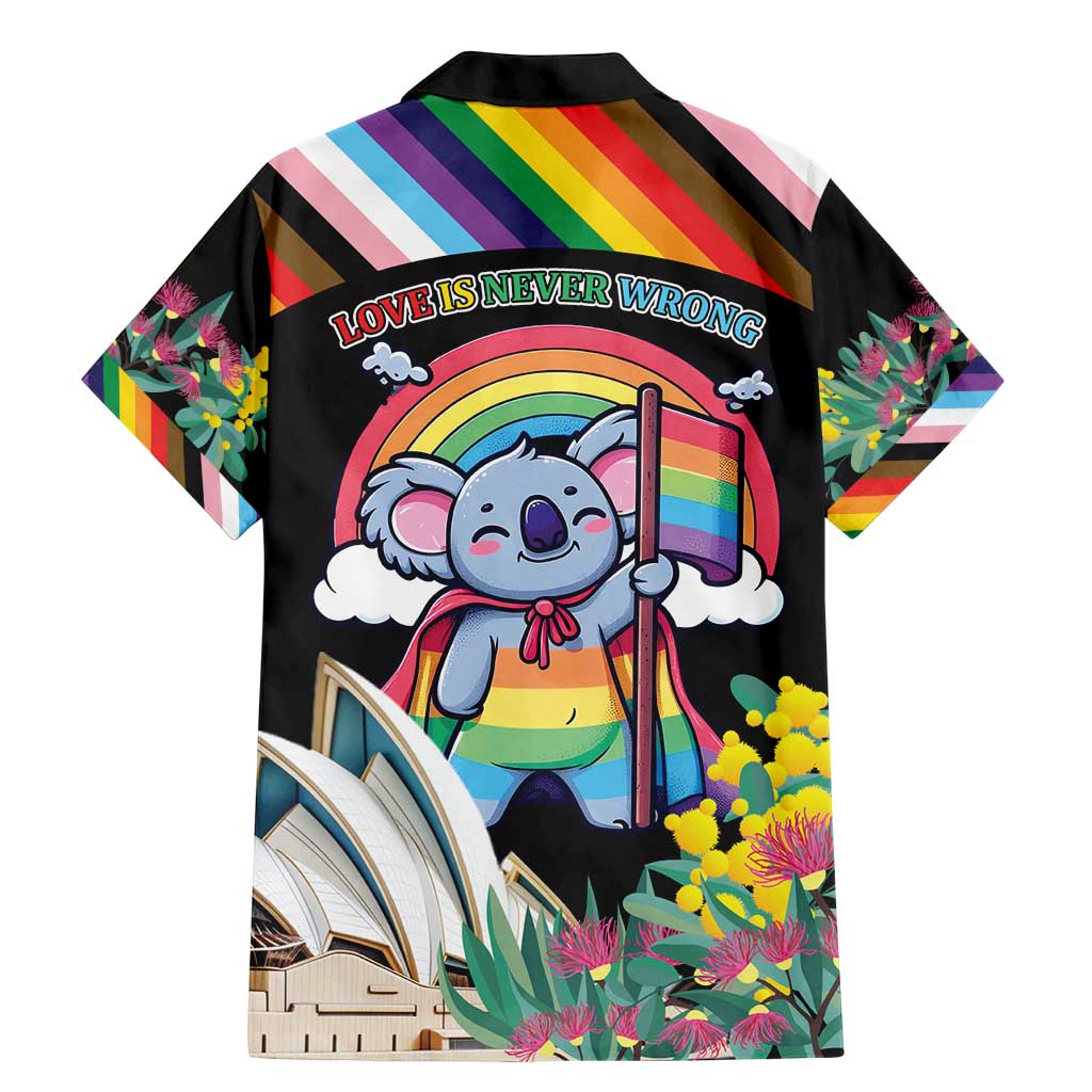 Aussia Pride Month Rainbow Koala Family Matching Mermaid Dress and Hawaiian Shirt