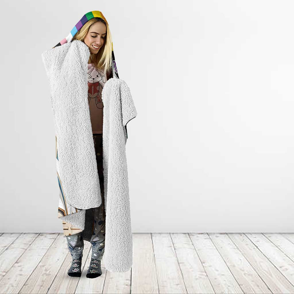 Aussia Pride Month Rainbow Koala Hooded Blanket