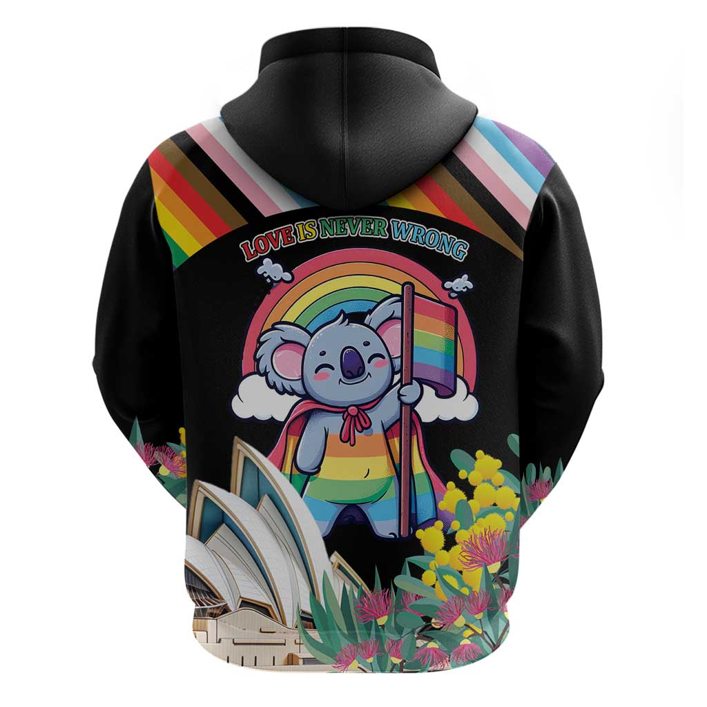 Aussia Pride Month Rainbow Koala Hoodie LT9 - Vibe Hoodie Shop