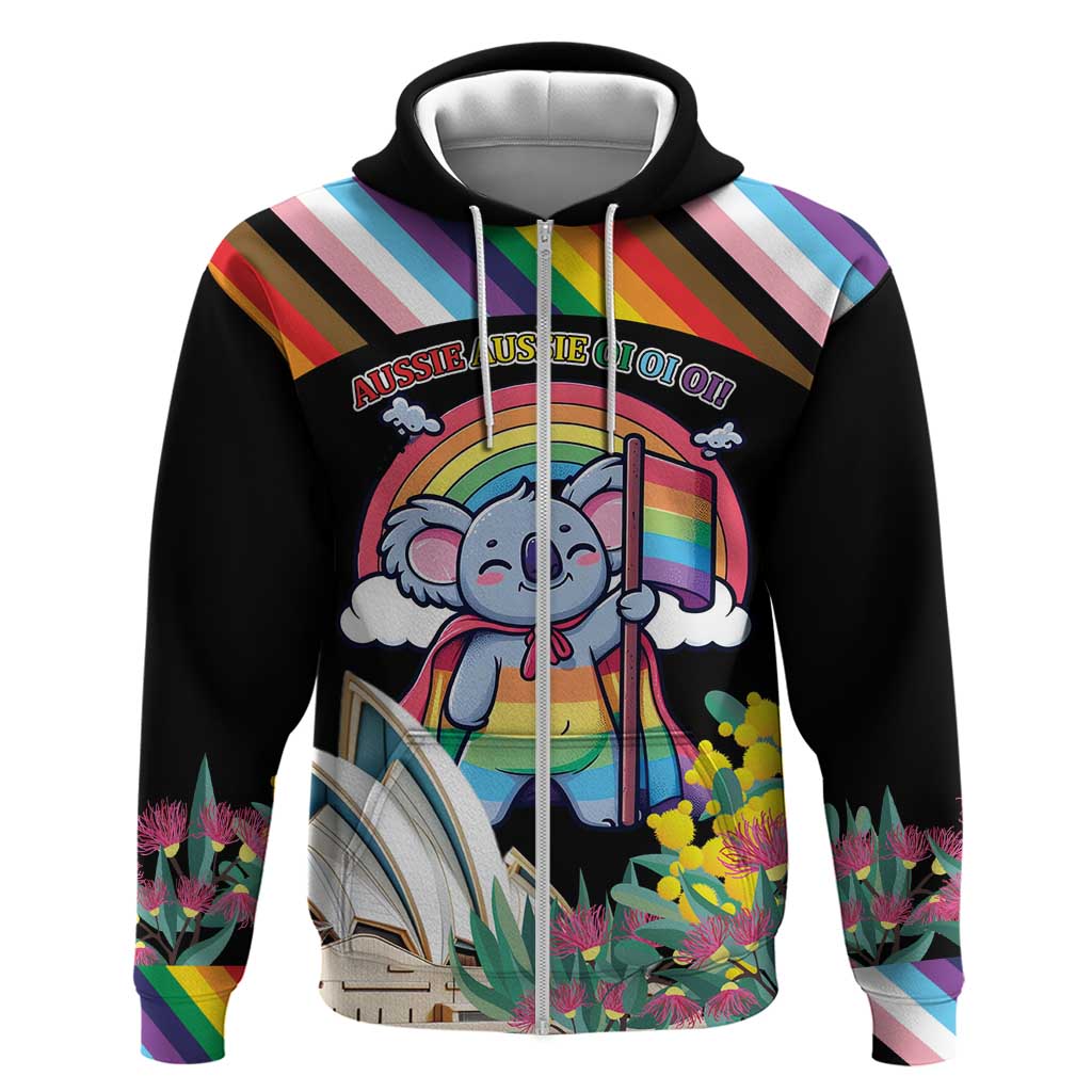 Aussia Pride Month Rainbow Koala Hoodie LT9 - Vibe Hoodie Shop