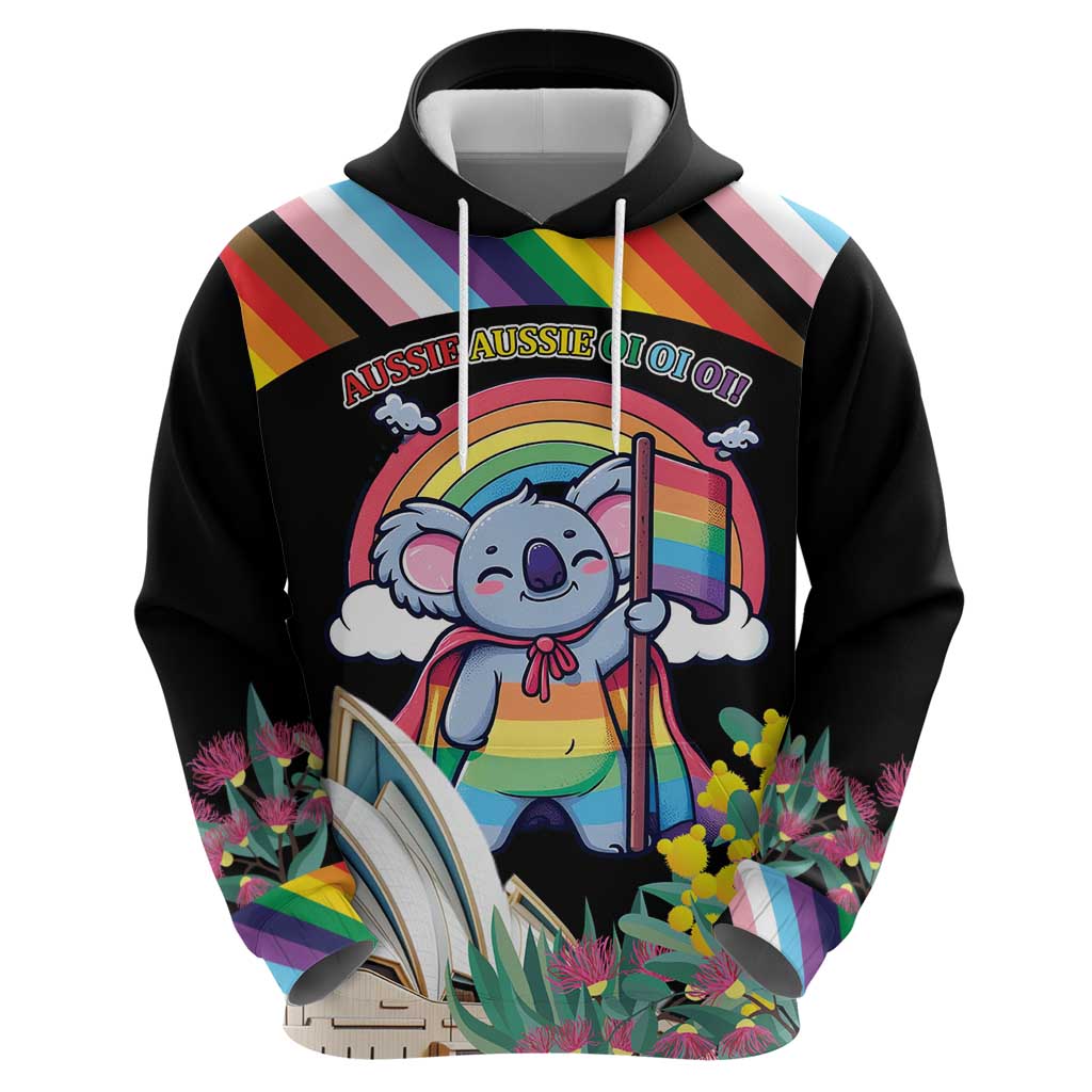 Aussia Pride Month Rainbow Koala Hoodie LT9 - Vibe Hoodie Shop