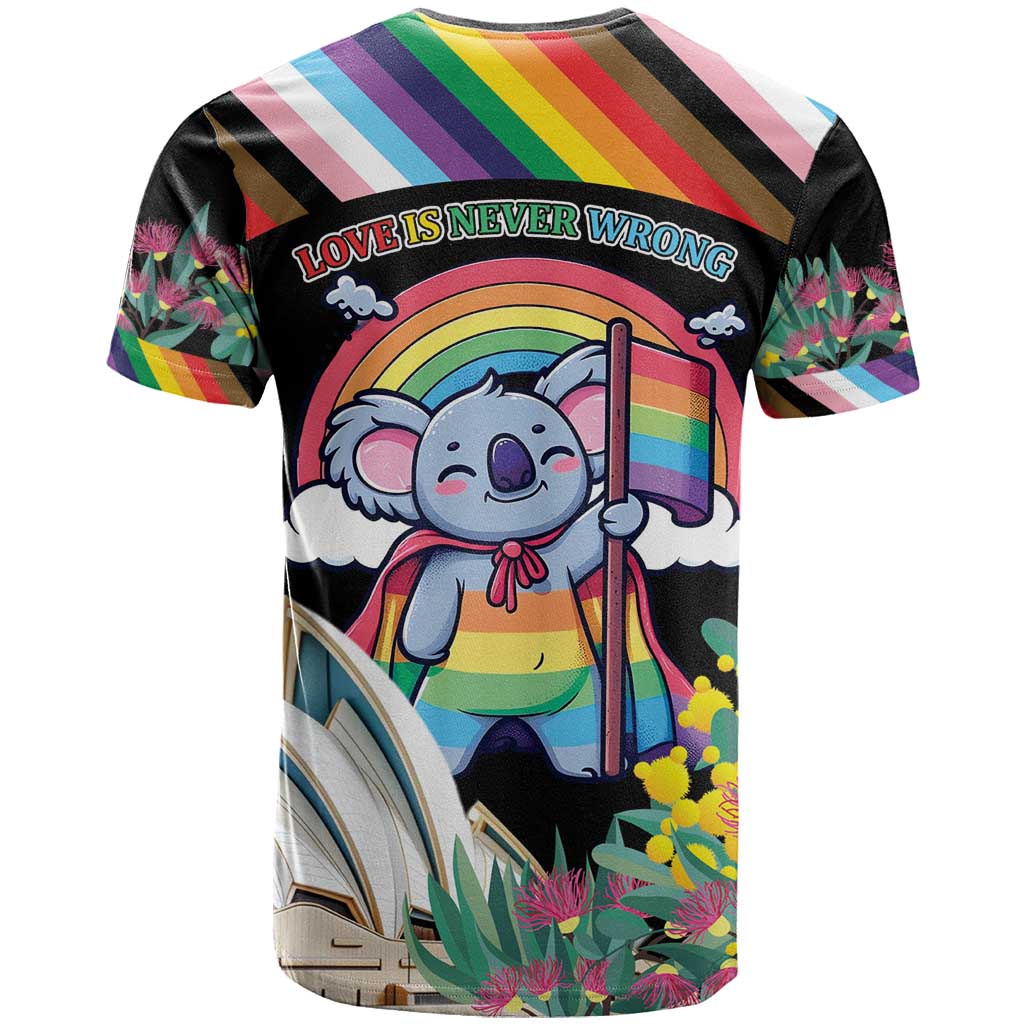 Aussia Pride Month Rainbow Koala T Shirt LT9 - Vibe Hoodie Shop