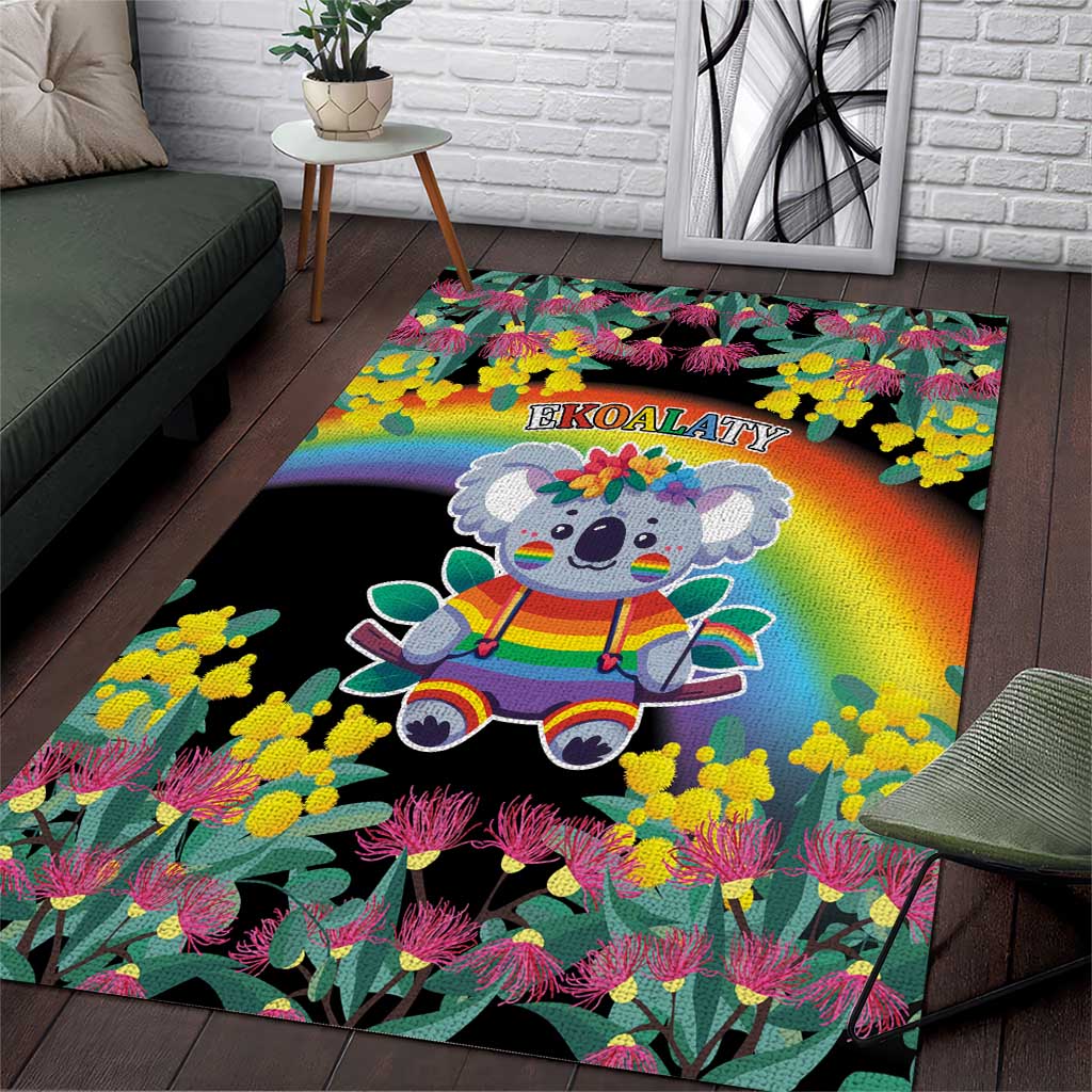 LGBTQ Koala Gay Area Rug Aussie Koala Bear Ekoalaty - Vibe Hoodie Shop